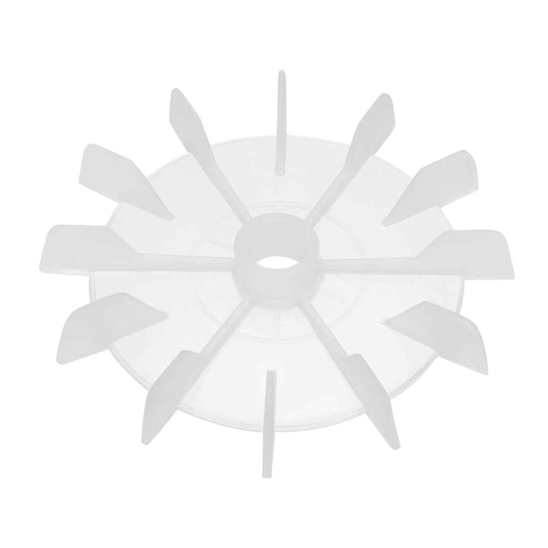 uxcell Uxcell 1Pcs 120*15mm Round Shaft Replacement White Plastic 12 Impeller Motor Fan Vane