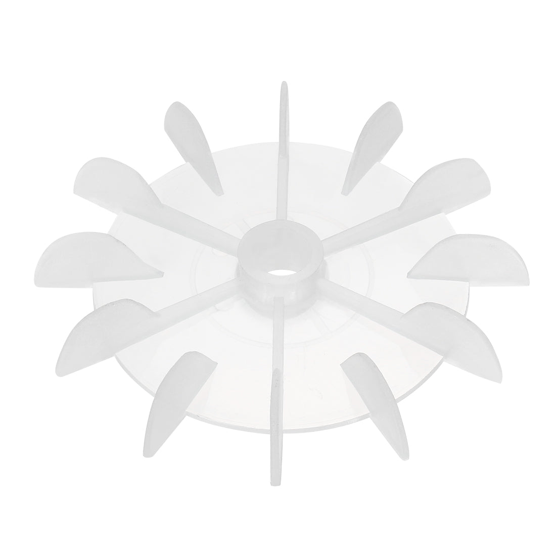 uxcell Uxcell 1Pcs 100*12mm Round Shaft Replacement White Plastic 12 Impeller Motor Fan Vane