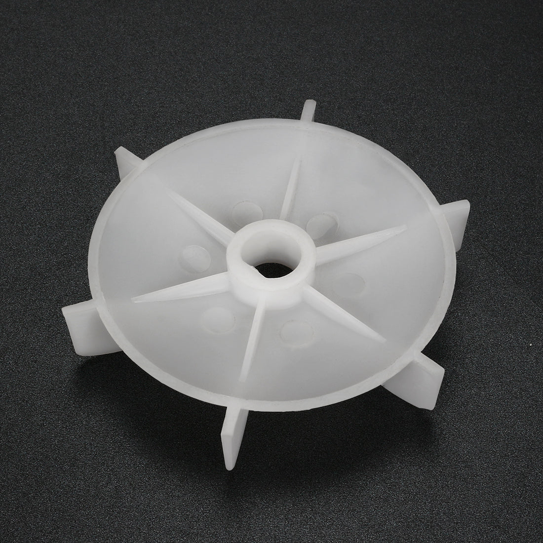 uxcell Uxcell 1Pcs 103*14mm D Shaft Replacement White Plastic 6 Impeller Motor Fan Vane