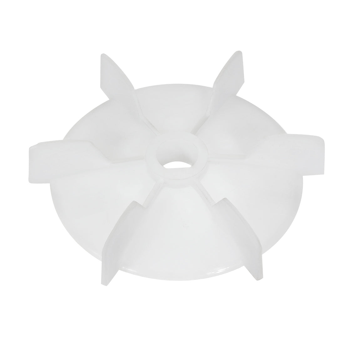 uxcell Uxcell 1Pcs 103*14mm D Shaft Replacement White Plastic 6 Impeller Motor Fan Vane