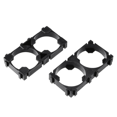 Harfington Uxcell 15 Pcs 26650 Lithium Ion Cell Double Battery Holder Bracket for DIY Battery Pack