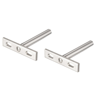 Harfington Uxcell Invisible Floating Shelf Brackets, 3" (77mm), Hidden Blind Supports for Concealed Shelves, Pack of 2