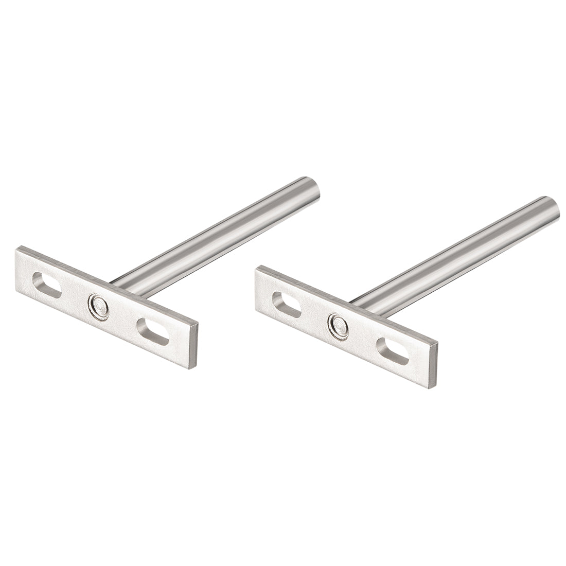uxcell Uxcell Invisible Floating Shelf Brackets, 4" (100mm), Hidden Blind Supports for Concealed Shelves, Pack of 2