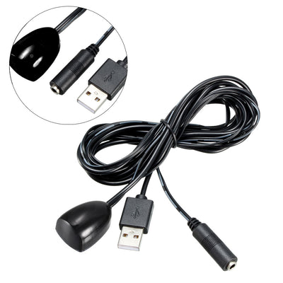 Harfington Uxcell Infrared Remote Extender Cable 1 Receiver 2 Emitters Repeater Kit USB Adapter