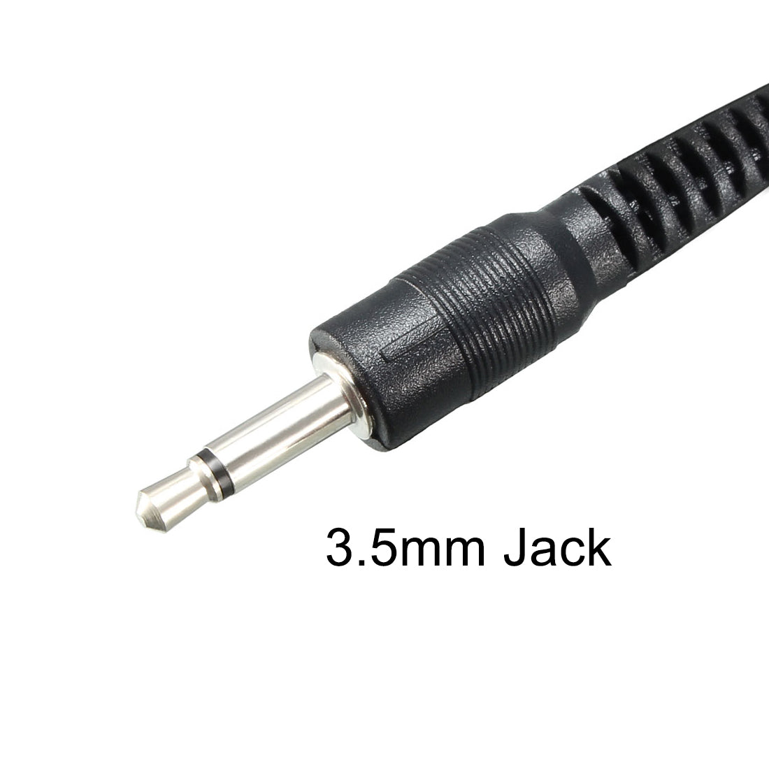uxcell Uxcell IR Infrared Emitter Extension Cable 9.8ft Long 45 Degree Emission Angle 3.5mm Jack Dual Black Head 5pcs