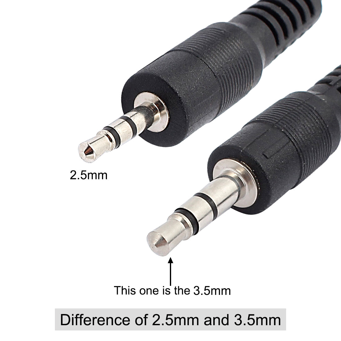 uxcell Uxcell IR Infrared Receiver Extender Cable 3.5mm Jack 4.9FT Long 26-39FT Receiving Distance Black Head 5pcs