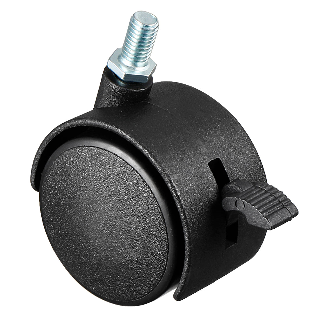 Uxcell 3 Pcs 1.15 Inch Swivel Caster Wheels Nylon 360 Degree Threaded - View #2