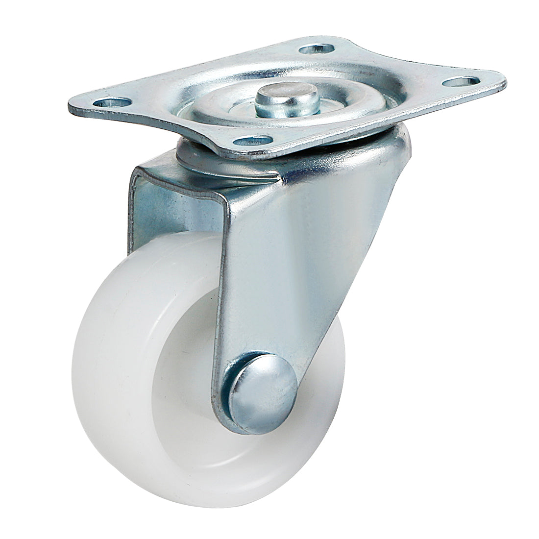 Uxcell Uxcell 8Pcs 1.5 Inch Swivel Casters Wheels PP Plastic Wheel Top Plate Mounted 44lb Load Capacity White