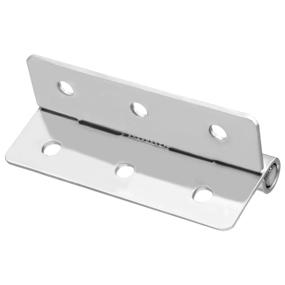 uxcell Uxcell Self Closing Spring Hinge 2.4" Stainless Steel Brushed DIY Hardware for Door Cabinet Small Box 1pcs per Pack
