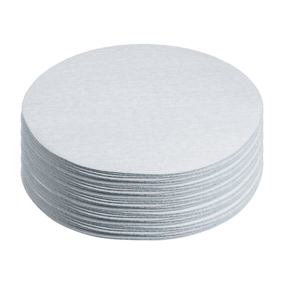 Uxcell Uxcell 50 Pcs 6-Inch Aluminum Oxide White Dry Hook and Loop Sanding Discs Flocking Sandpaper 400 Grit