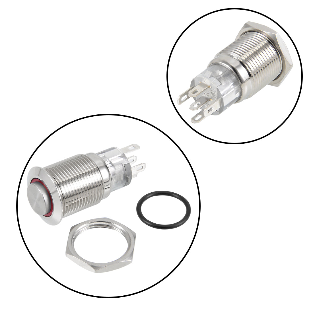 uxcell Uxcell Metal Push Button Switch Dia Switches