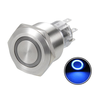 Harfington Uxcell Momentary Metal Push Button Switch Mounting Light