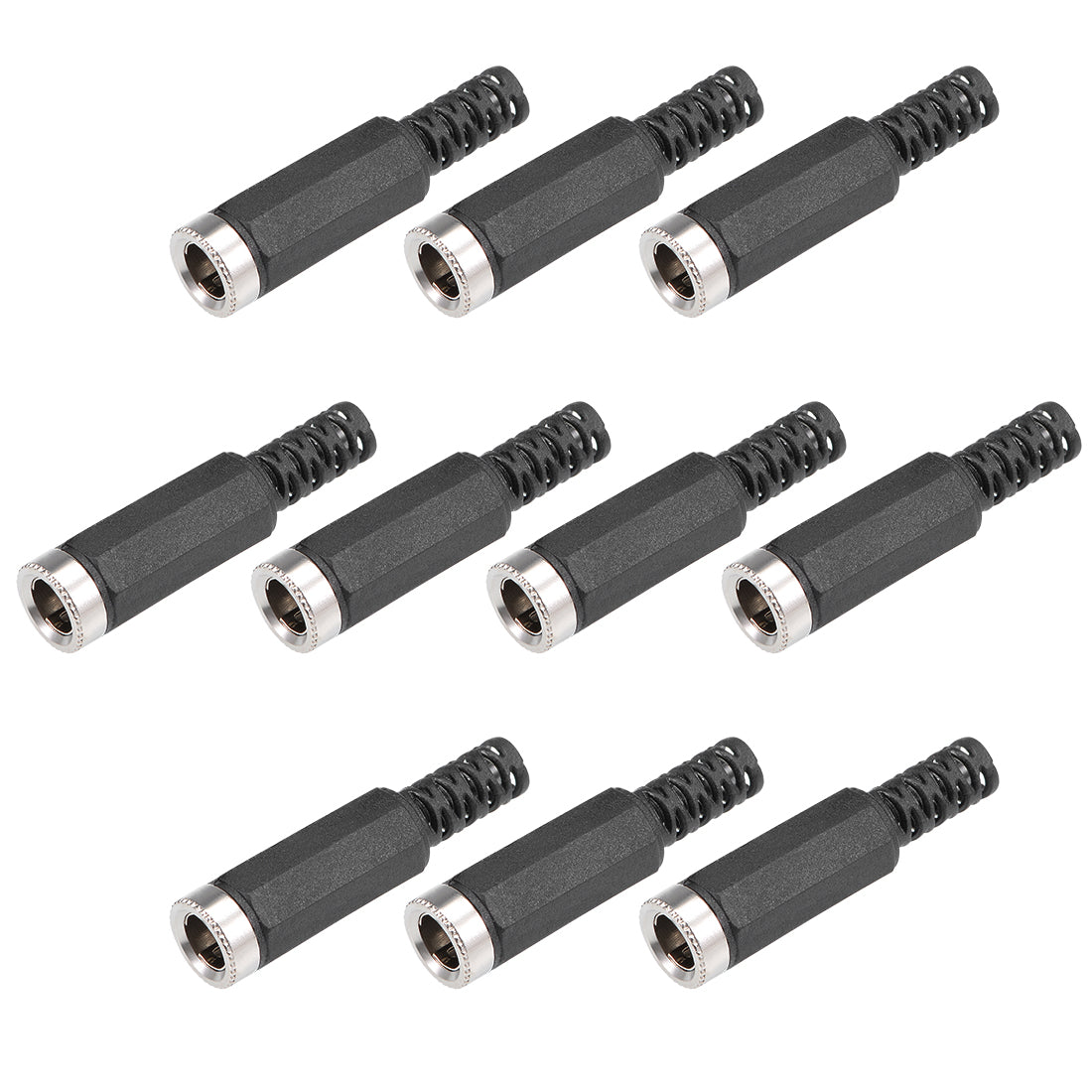 uxcell Uxcell 10pcs 5.5mm x 2.1mm Female DC Power Jack Connector Socket Adapter for Power Supply Connector