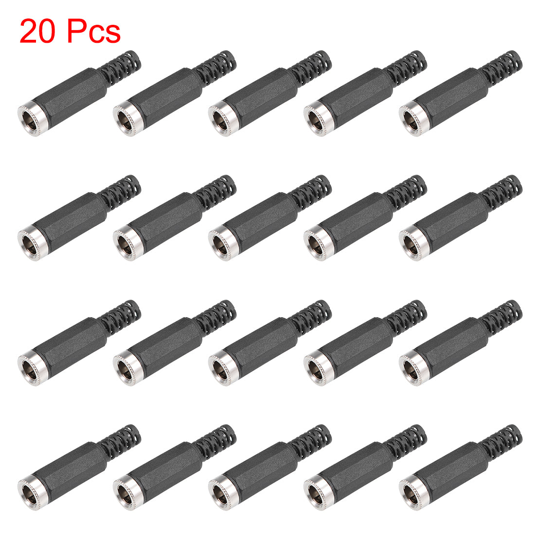 uxcell Uxcell 20pcs 5.5mm x 2.1mm Female DC Power Jack Connector Socket Adapter for Power Supply Connector