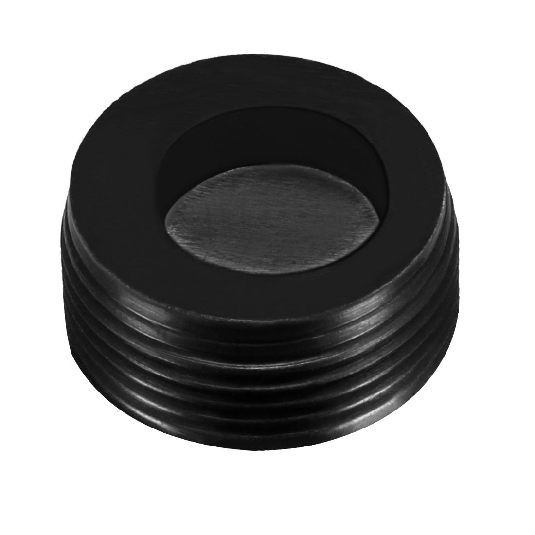 uxcell Uxcell Carbon Brush Holder Caps 17mm O.D. 9.5mm I.D. 7.7mm Thickness Motor Brush Cover Plastic Fitting Thread Black 2pcs