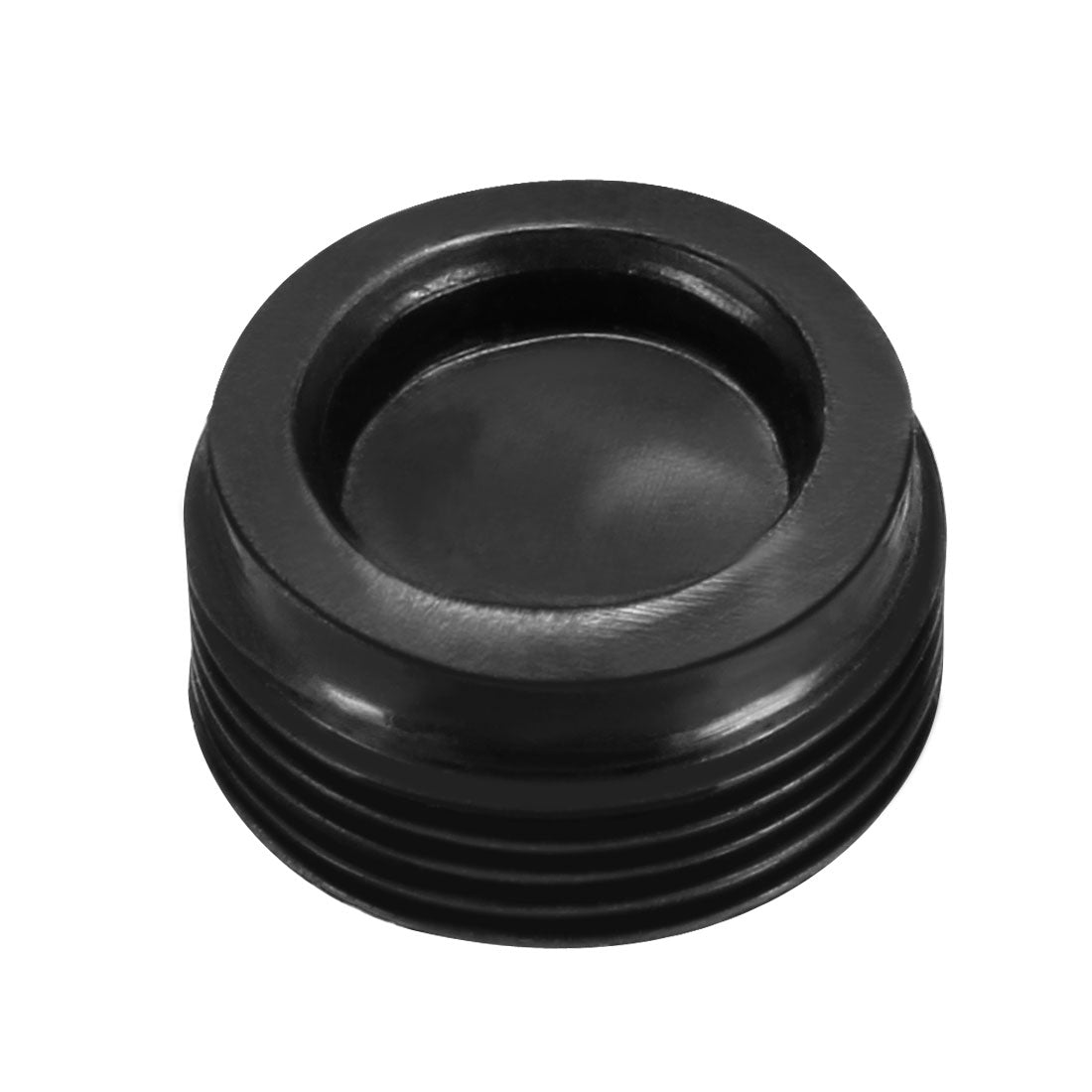 uxcell Uxcell Carbon Brush Holder Caps 16mm O.D. 8mm Thickness Motor Brush Cover Plastic Fitting Thread Black 2pcs