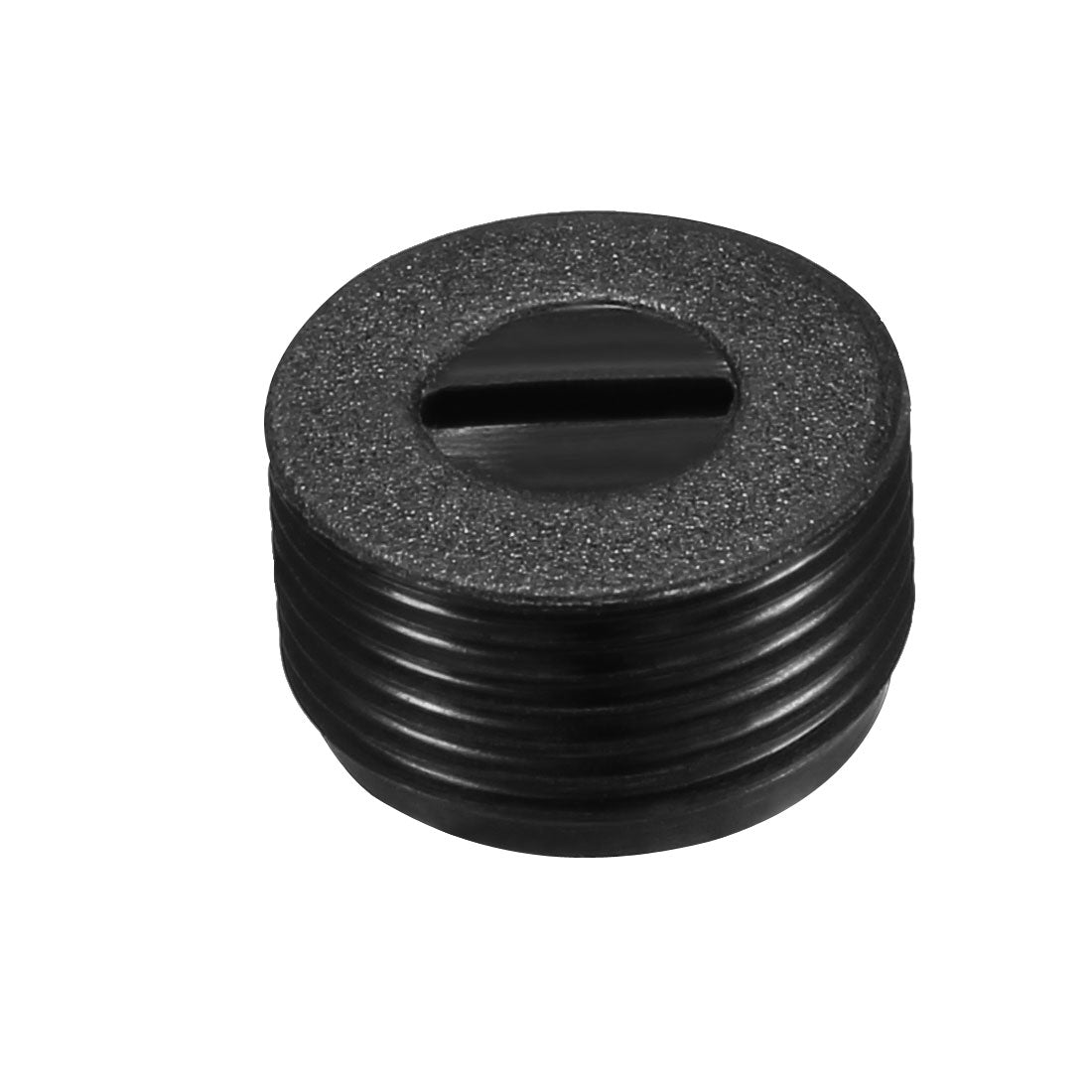 uxcell Uxcell Carbon Brush Holder Caps 15mm O.D. 9mm I.D. 8mm Thickness Motor Brush Cover Plastic Fitting Thread Black 20pcs