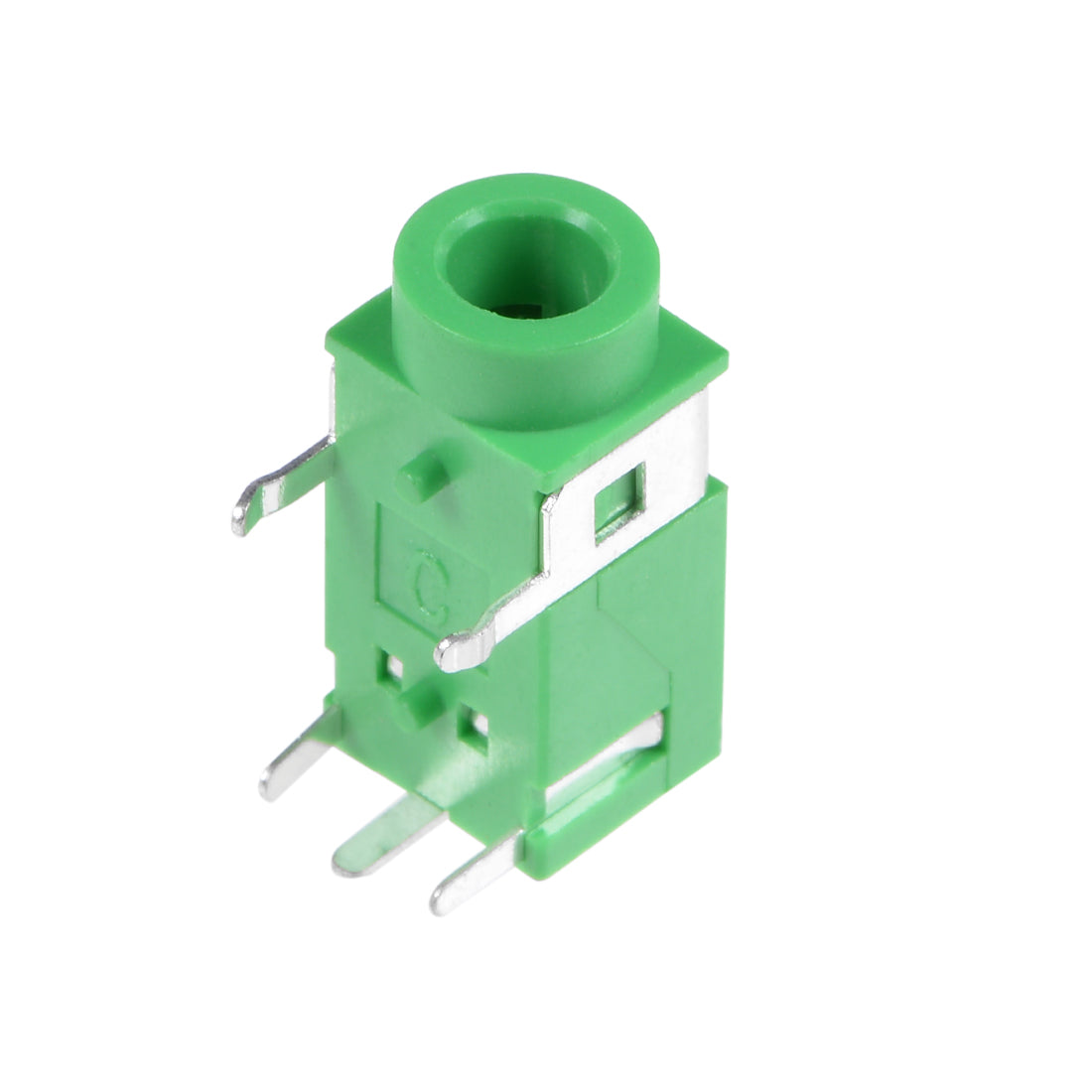 uxcell Uxcell 5Pcs PCB Mount 3.5mm 5 Pin Socket Headphone Stereo Jack Audio Video Connector Green PJ322