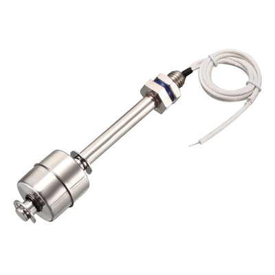 Harfington Uxcell Stainless Steel Float Switch M10 115mm Fish Tank Vertical Liquid Water Level Sensor