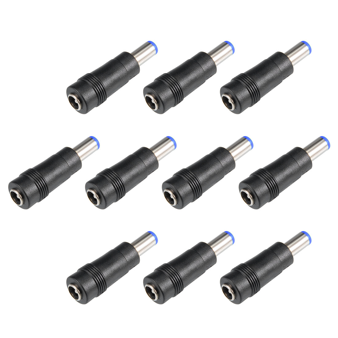 uxcell Uxcell 10 Pcs Copper DC Power Connector 5.5mmx2.1mm Female to 5.5mmx2.1mm Male Adapter
