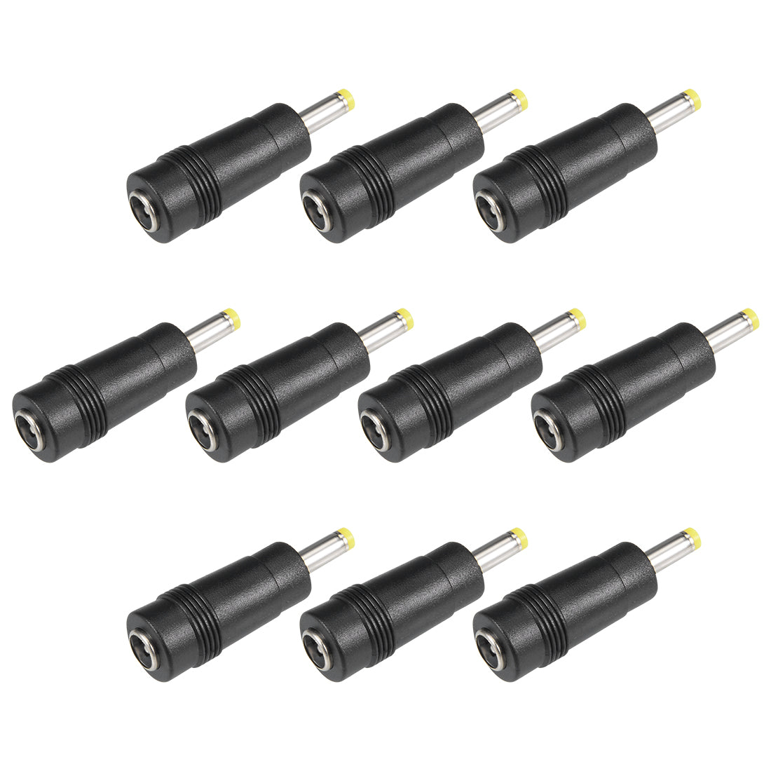 uxcell Uxcell 10 Pcs Copper DC Power Connector 5.5mmx2.1mm Female to 4.0mmx1.7mm Male Adapter