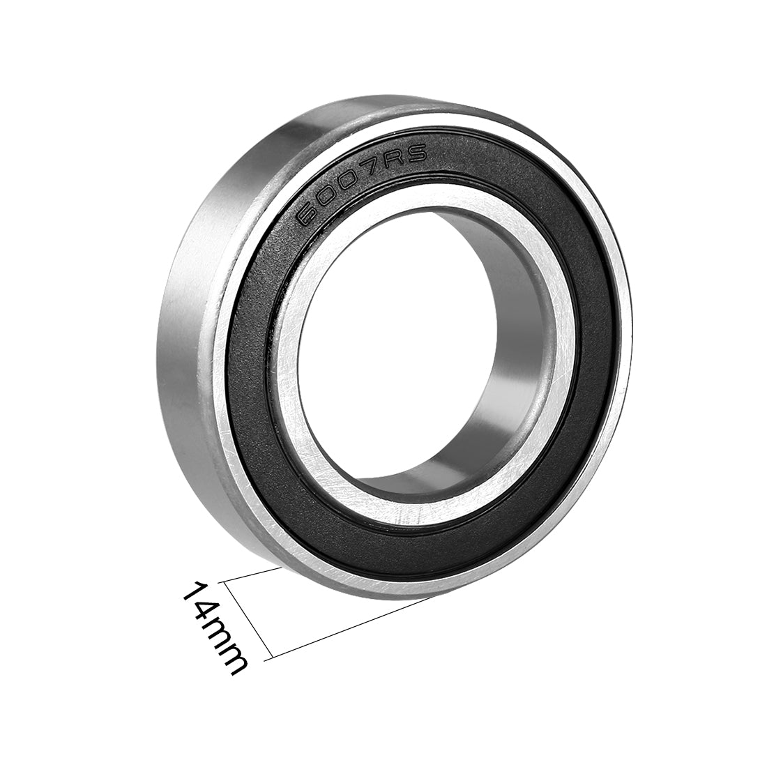 uxcell Uxcell Deep Groove Ball Bearings Metric Single Sealed Chrome Steel P0 Z2