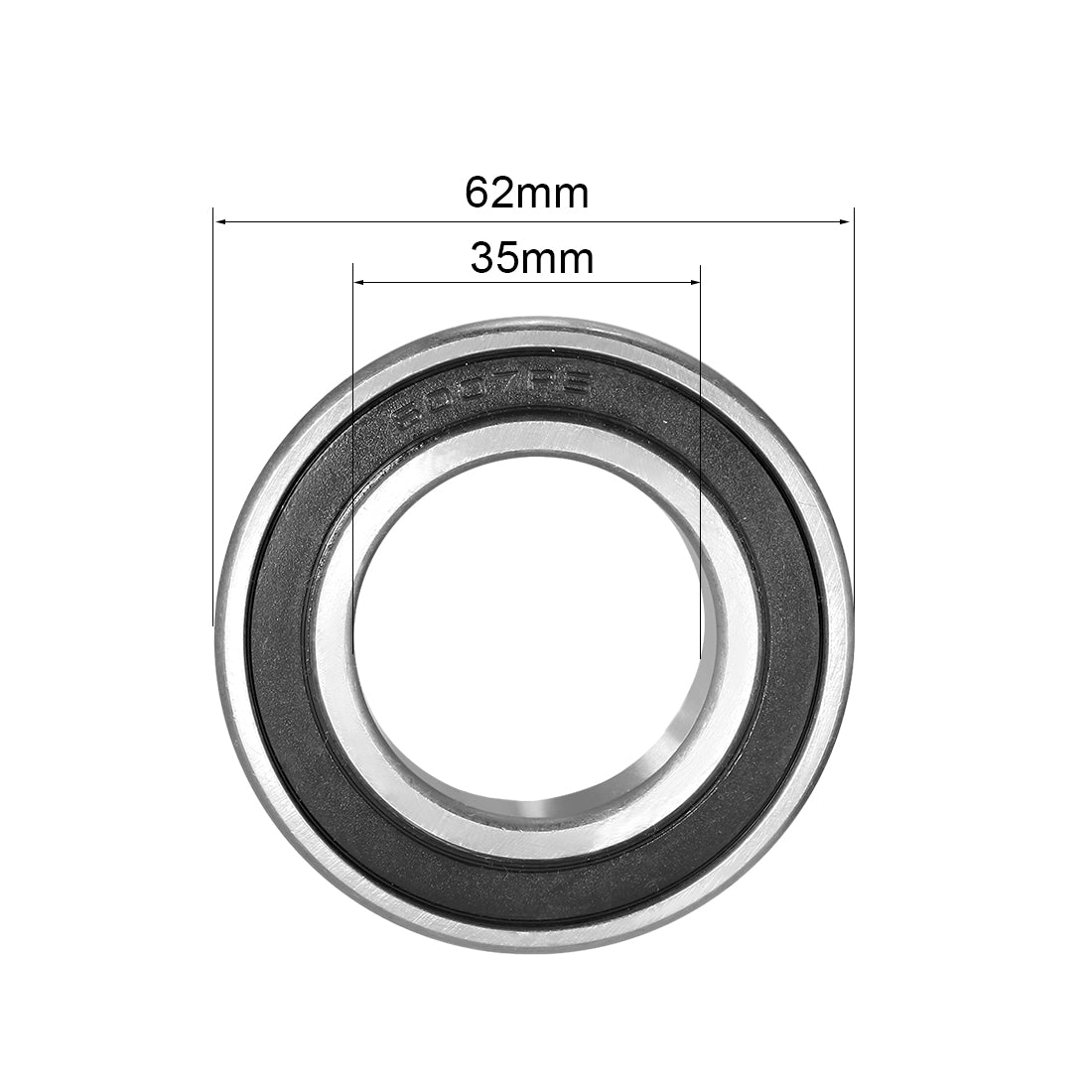 uxcell Uxcell Deep Groove Ball Bearings Metric Single Sealed Chrome Steel P0 Z2