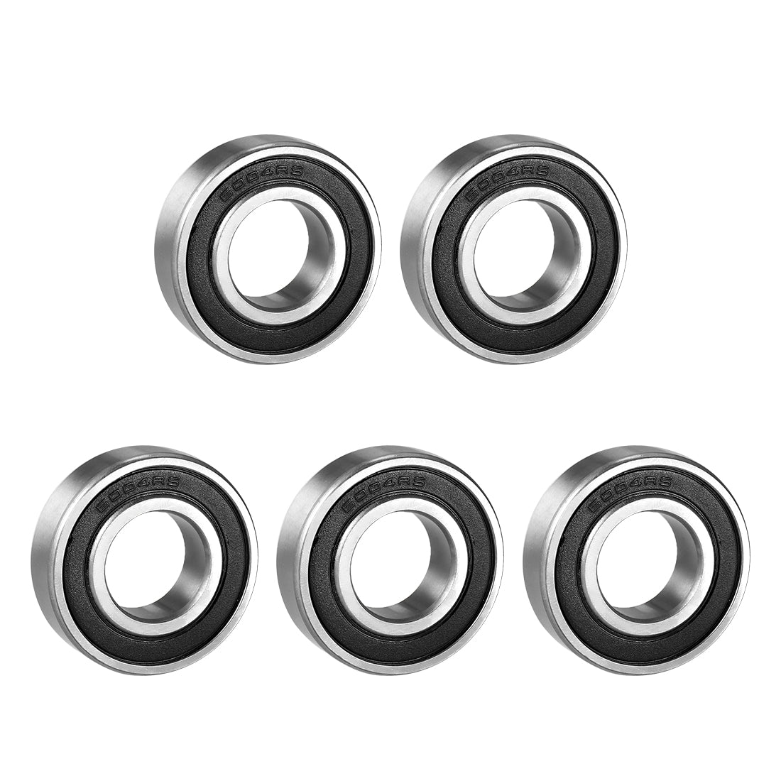 uxcell Uxcell Deep Groove Ball Bearing Metric Single Sealed Chrome Steel P0 Z2