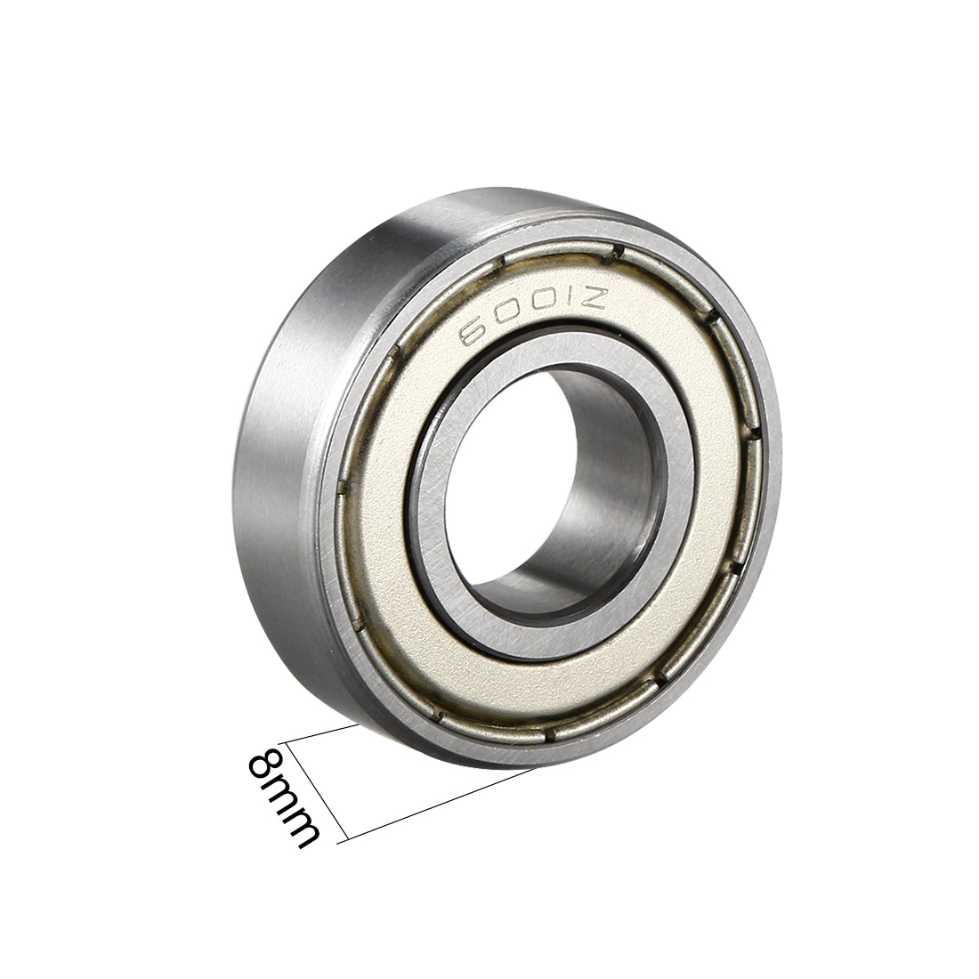 uxcell Uxcell Deep Groove Ball Bearing Metric Single Shield Chrome Steel Bearings ABEC1 Z2