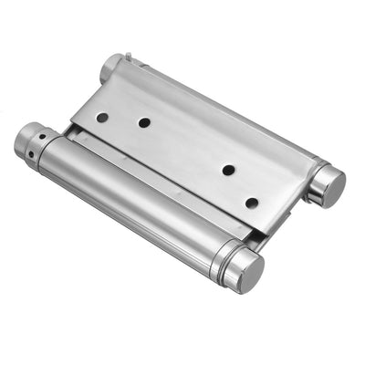 uxcell Uxcell Double Action Spring Hinge 5.7" Stainless Steel Brushed Heavy Load Hinges with Tension Adjustment 2 Pcs