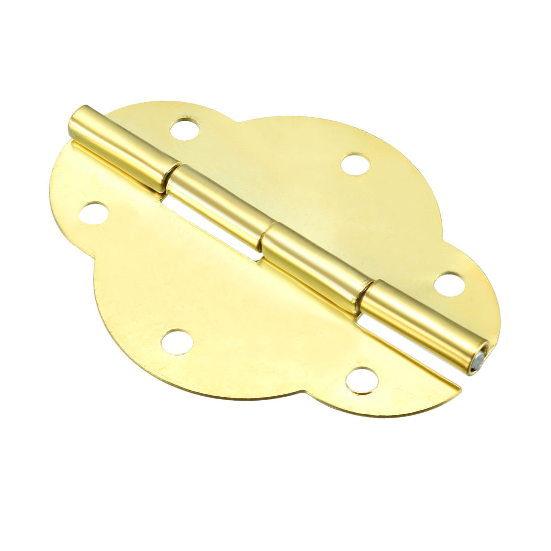 uxcell Uxcell 1.8" Golden Hinges Butterfly Shape Hinge Replacement with Screws 8pcs