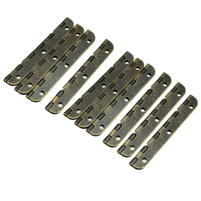 uxcell Uxcell 2.56" Antique Bronze Hinges Retro Hinge Replacement with Screws 10pcs