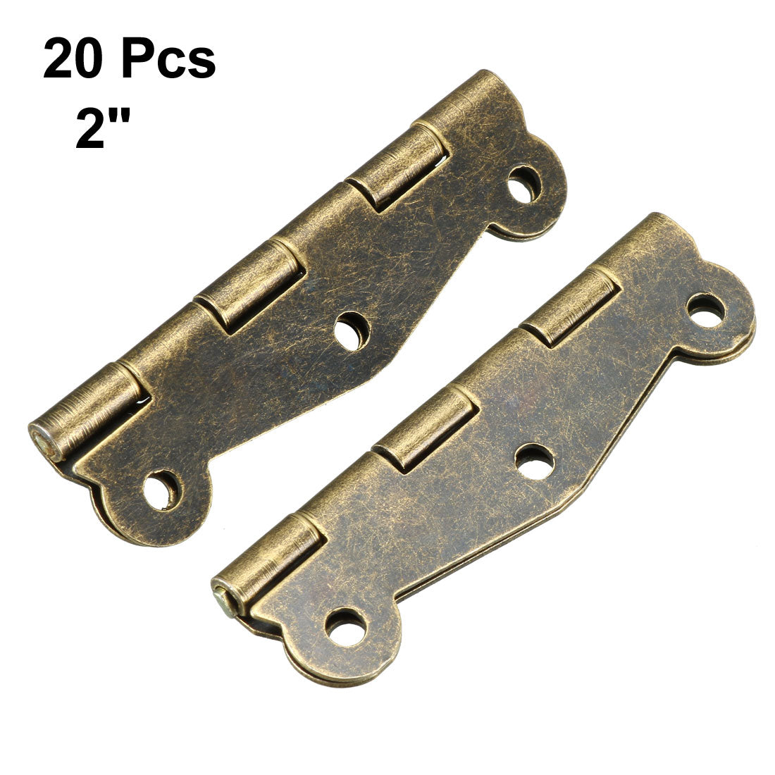uxcell Uxcell 2" Antique Bronze Hinges Retro Butterfly Shape Hinge Replacement with Screws 20pcs