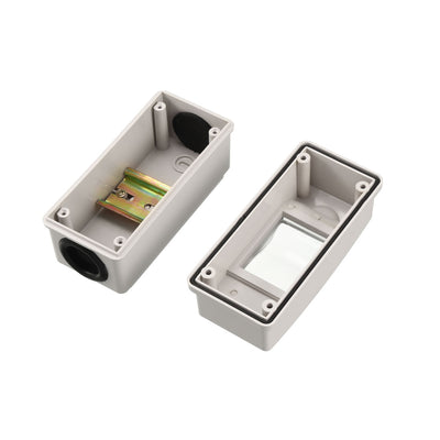 Harfington Uxcell 125x58x85mm Waterproof 2 Ways Distribution Box Circuit Breaker Protector Cover Connectors Adapters Switch Cover