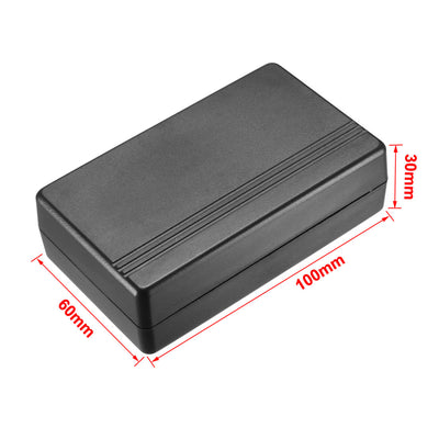 Harfington Uxcell 100 x 60 x 30mm Electronic Plastic DIY Junction Box Enclosure Case Black