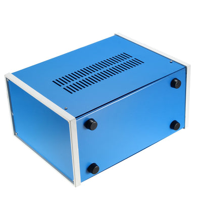Harfington Uxcell 272 x 138 x 213mm Electronic Iron DIY Junction Box Enclosure Case Blue