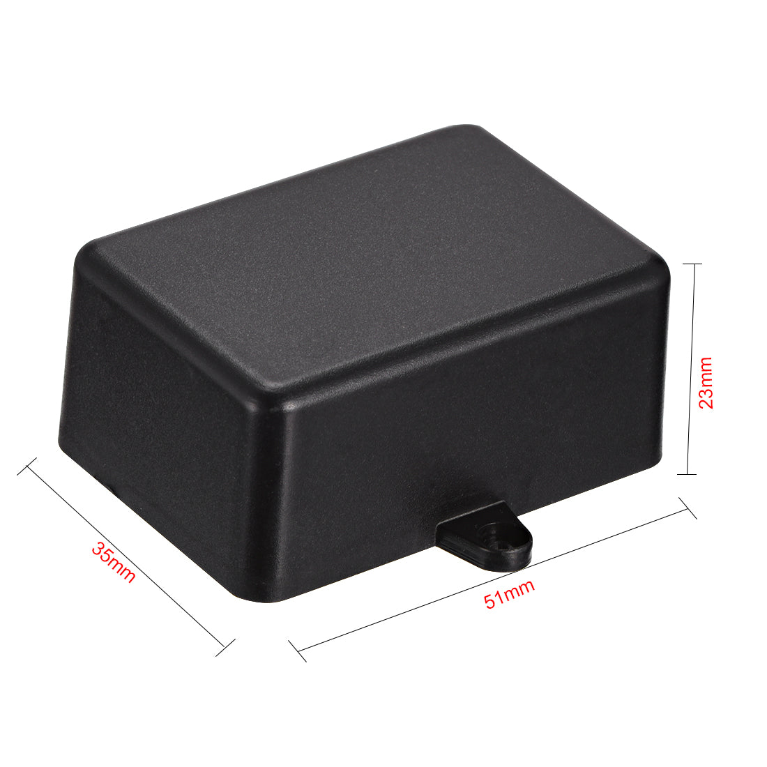 uxcell Uxcell 3Pcs 51 x 35 x 23mm Electronic Plastic DIY Junction Box Enclosure Case Black