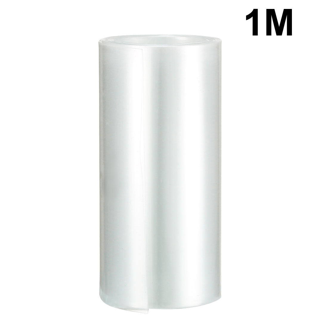 uxcell Uxcell PVC Heat Shrink Tubing 85mm Flat Width Heat Shrink Wrap Tube for 18650 Power Supplies 1 Meter Length, Clear