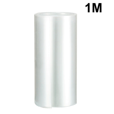 Harfington Uxcell PVC Heat Shrink Tubing 85mm Flat Width Heat Shrink Wrap Tube for 18650 Power Supplies 1 Meter Length, Clear