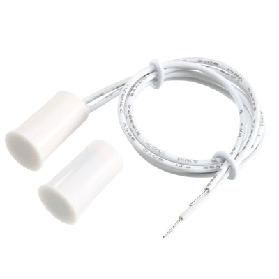 Harfington Uxcell 2pcs RC-33 NC Recessed Wired Security Window Door Contact Sensor Alarm Magnetic Reed Switch White