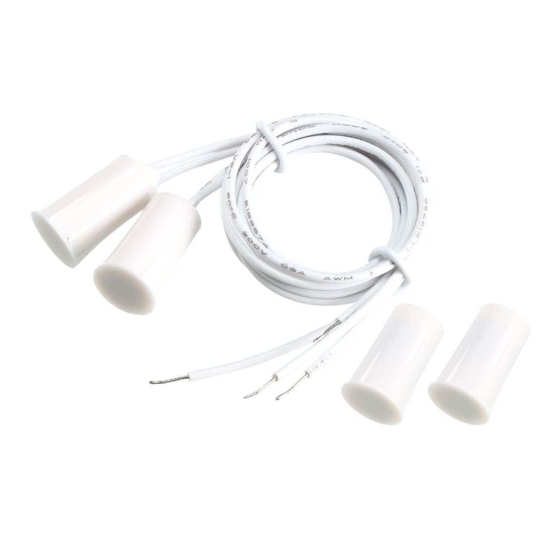 uxcell Uxcell 2pcs RC-33 NC Recessed Wired Security Window Door Contact Sensor Alarm Magnetic Reed Switch White