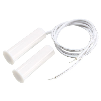 Harfington Uxcell RC-35 NO Recessed Wired Security Window Gate Contact Sensor Alarm Magnetic Reed Switch White