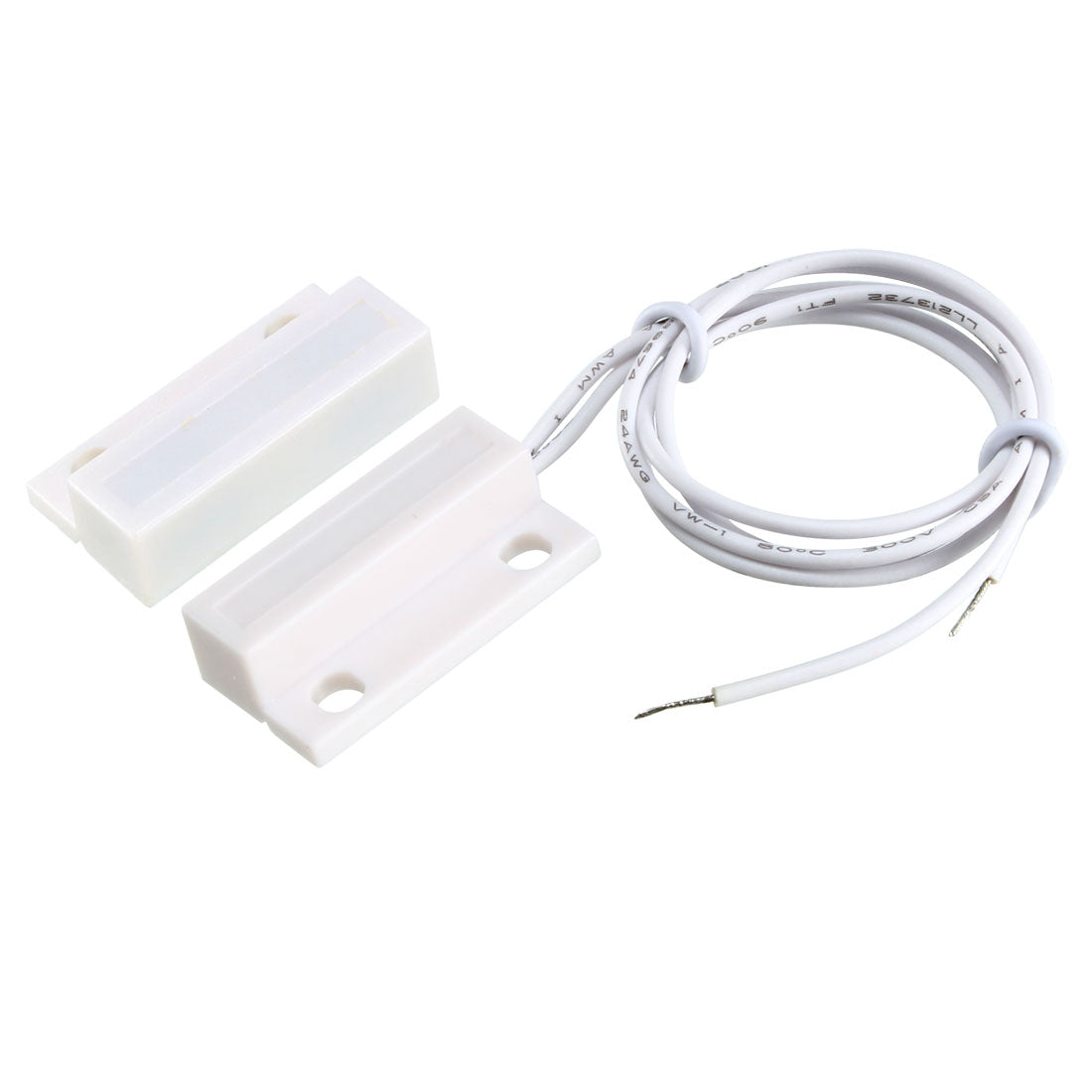 uxcell Uxcell MC-38 Surface Mount Wired NC Door Sensor Alarm Magnetic Reed Switch White