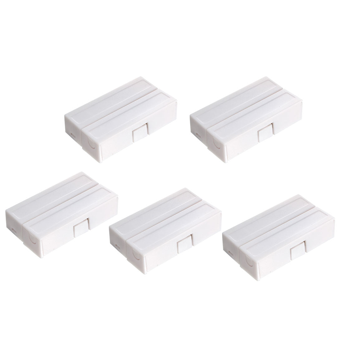 uxcell Uxcell 5pcs MC-51 Surface Mount Wired NC Door Contact Sensor Alarm Magnetic Reed Switch White