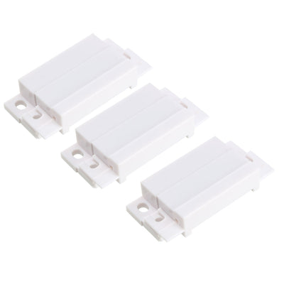 Harfington Uxcell 3pcs MC-31 Surface Mount Wired NO+NC Door Contact Sensor Alarm Magnetic Reed Switch White