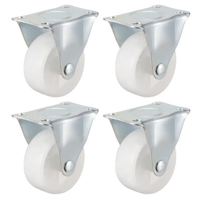 Harfington Uxcell 2 Inch Fixed Caster Wheels PP Top Plate Mounted Caster Wheel 44lb Capacity 4 Pcs