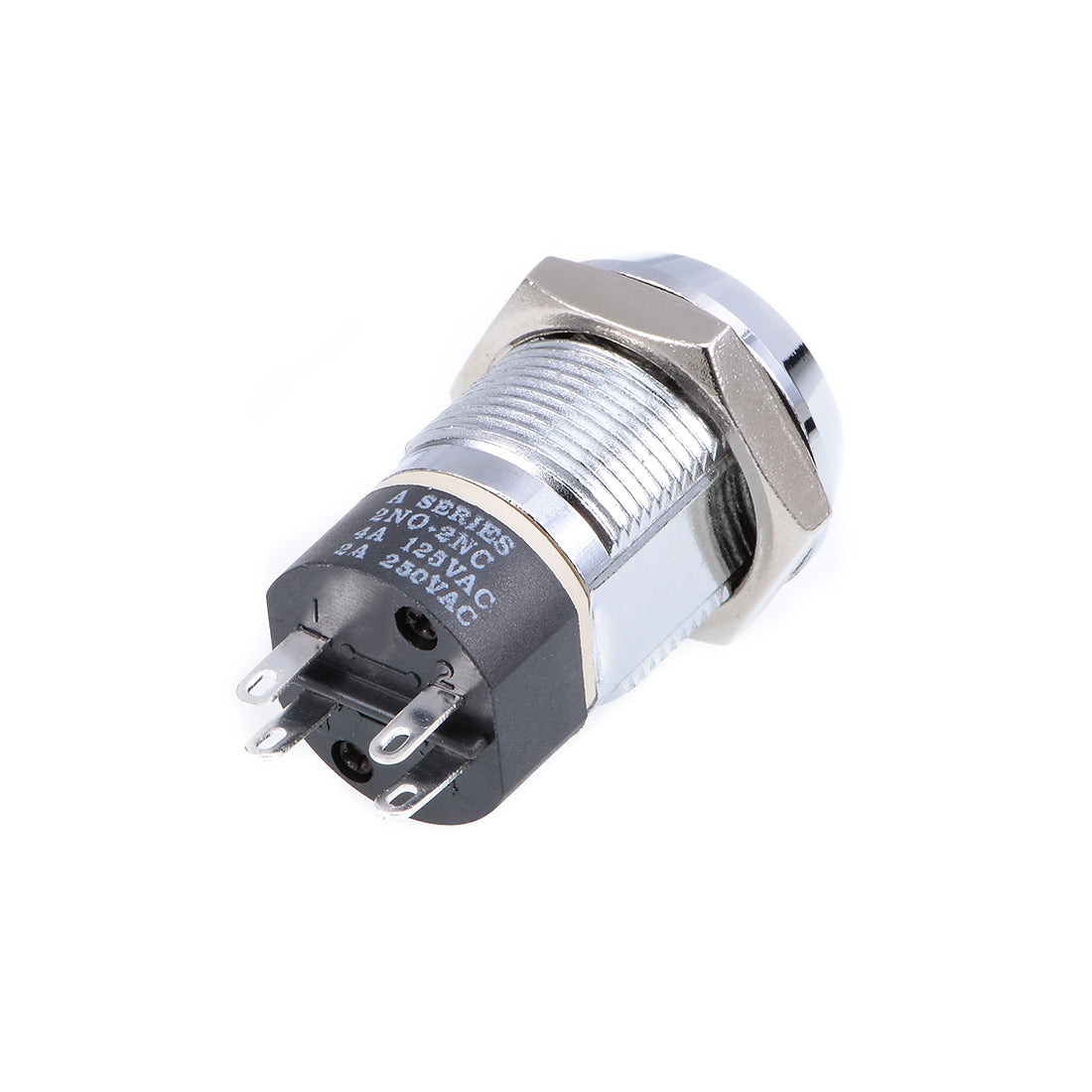 Uxcell 2 Position Rotary Selector Switch - 22mm Panel Mount 2NO Self-Locking Switch (2 Pack)