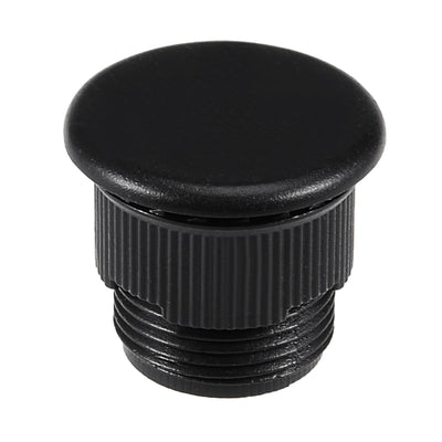 Harfington Uxcell 24 Pcs 16mm Black Plastic Push Button Switch Hole Panel Plug