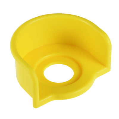 Harfington Uxcell 1Pcs, 22mm Plastic Half Circle Push Switch Button Protective Cover Yellow