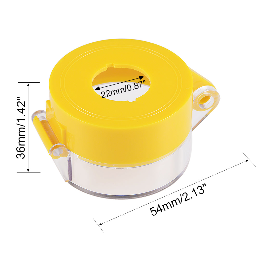 uxcell Uxcell 1pcs Yellow Plastic Switch Cover Protector for 22mm Diameter Push Button Switch
